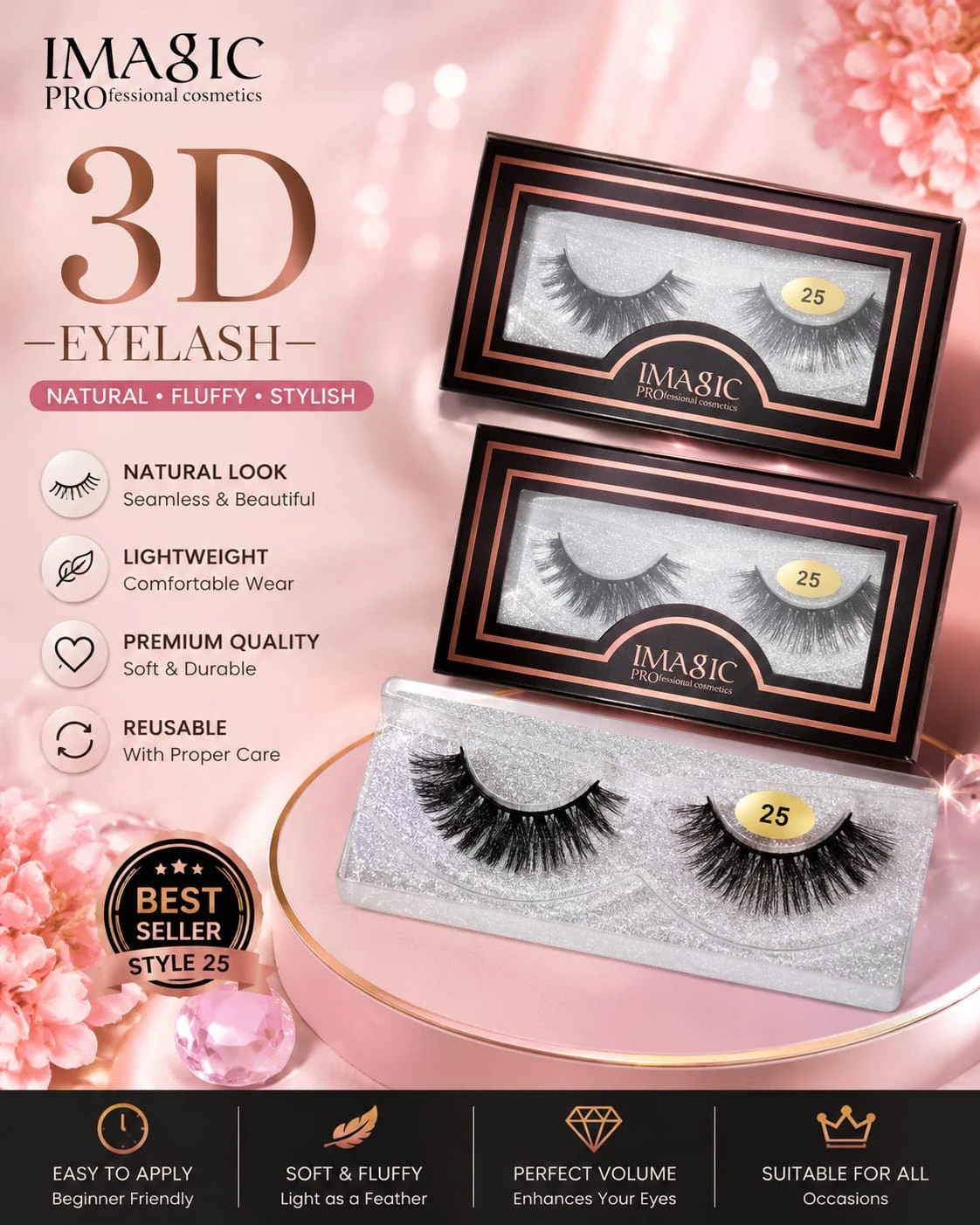 Royal Glam Look 3D Eyelashes