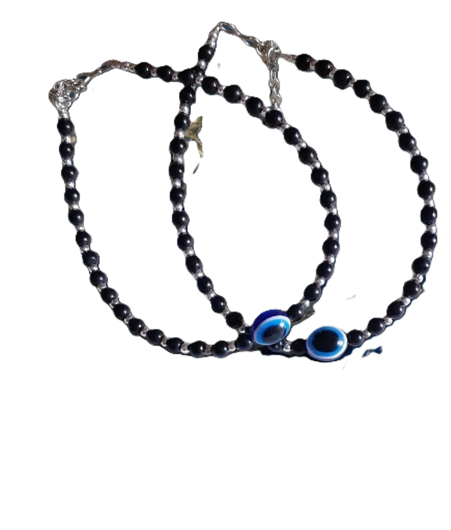 Evil Eye Anklet Combo (Pack of 2) - Black Thread Nazar Anklet for Women, Ladies & Girls Daily Use | Evil Eye Anklets for Kids, Baby Girl  Protection Jewelry