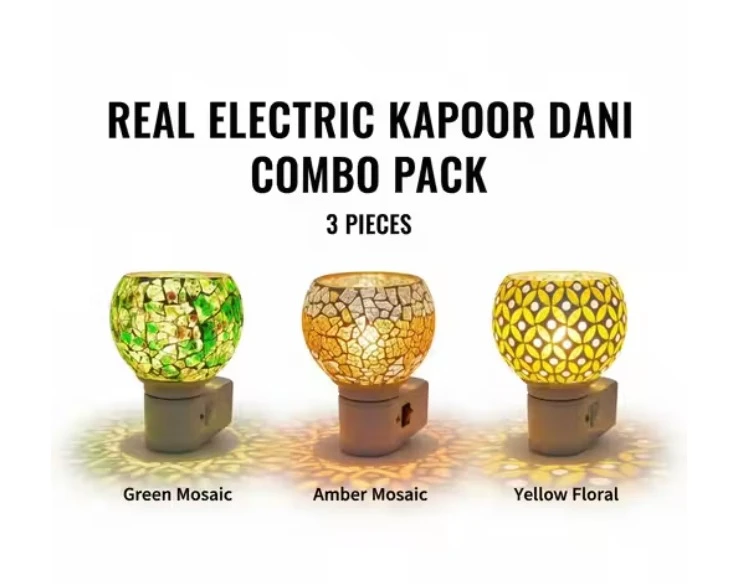 Electric Kapoor Dani Pack of 3 | Camphor Diffuser for Home Fragrance