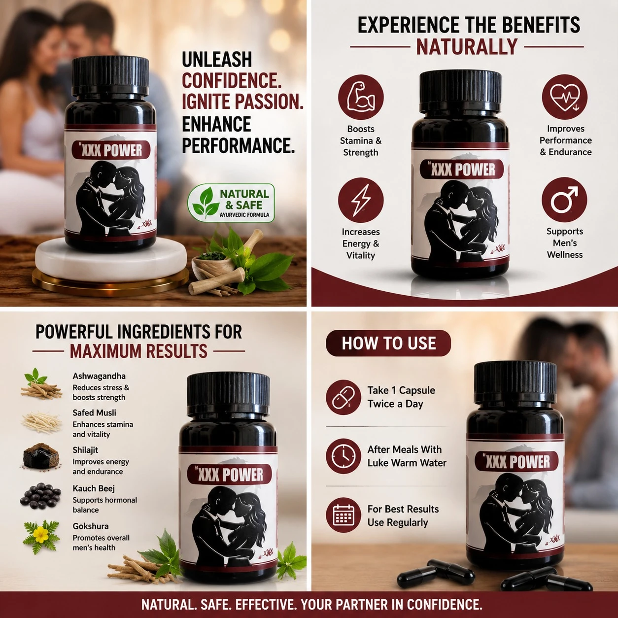 UNLEASH CONFIDENCE IGNITE PASSION ENHANCE PERFORMANCE
