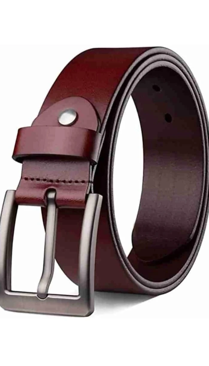 YOOKO (Pack of 1) Boys Brown Artificial Leather Belt | PU Waist Belt for Men | Men Belt Leather Branded | Belts for Men
