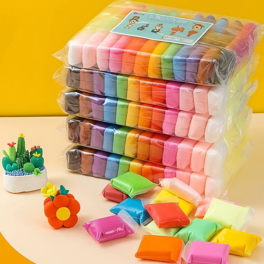 Air Dry Clay for Kids (3–10 Years) | Super Soft Foam Clay | Non-Toxic Air Dry Clay for Craft, DIY Models & School Projects