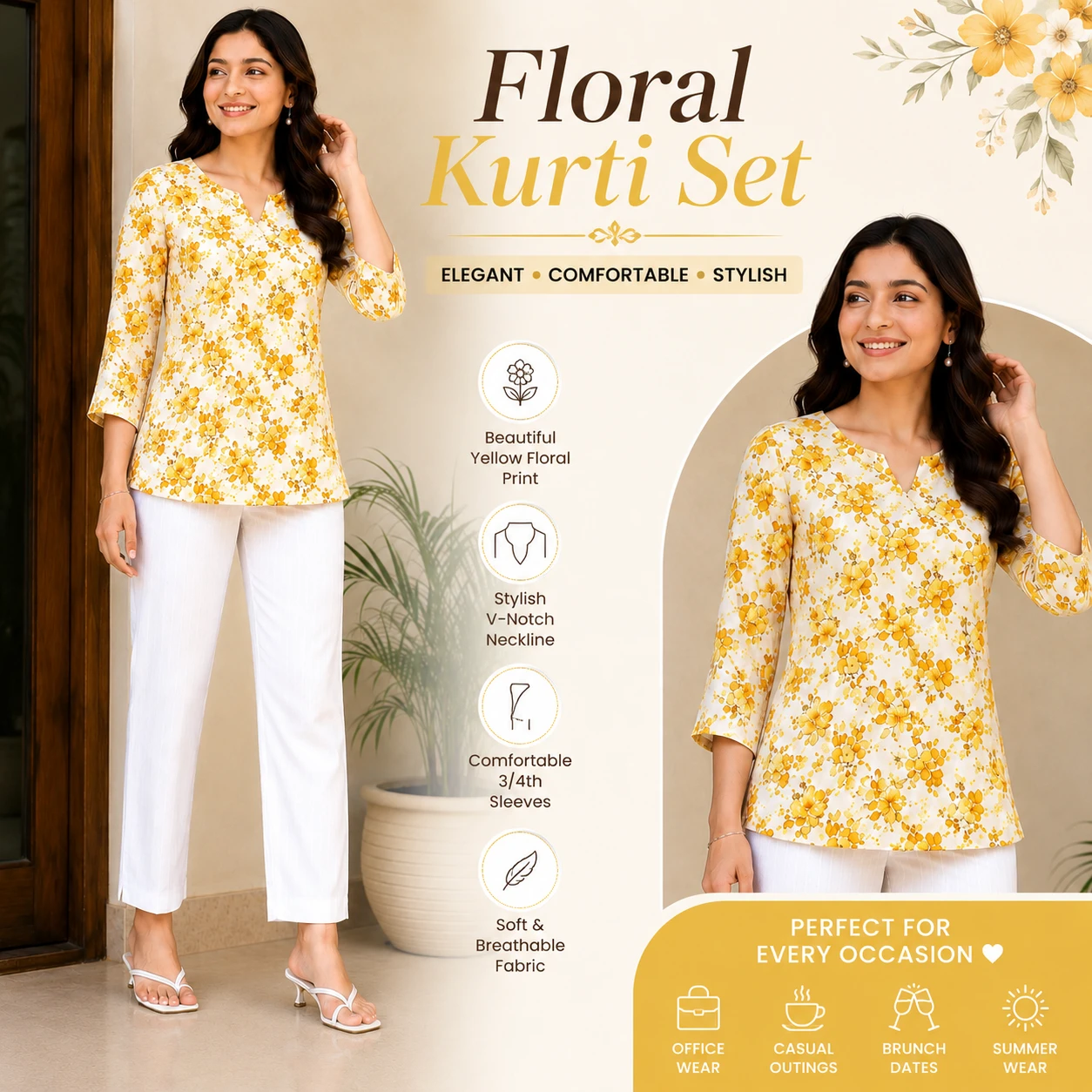 Short kurti with Trouser