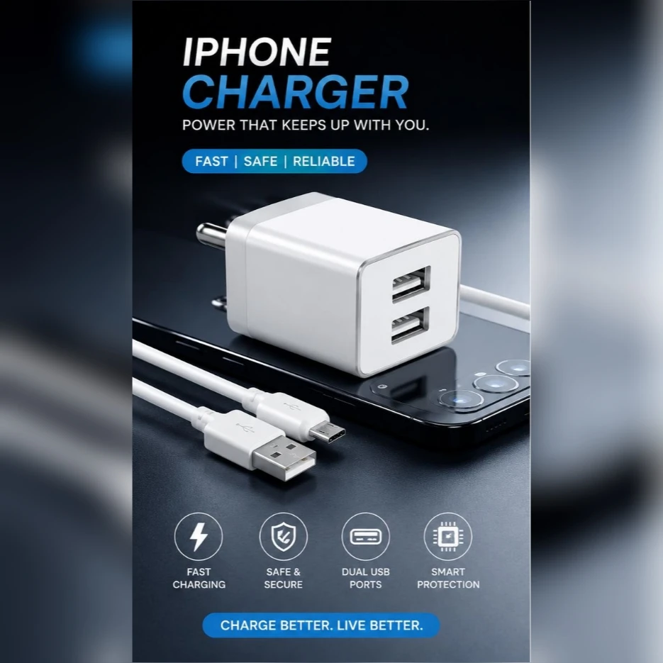 IPHONE 22W TURBO FAST CHARGER FOR ALL IPHONE.