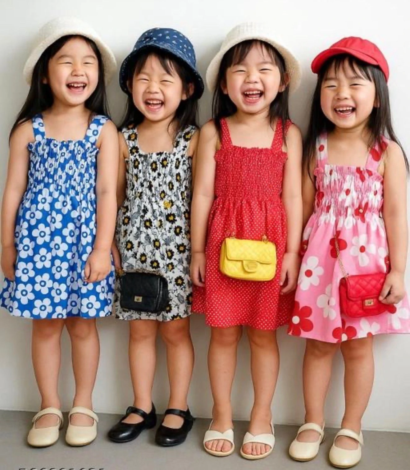 baby girl cotton frock printed dresses combo pack of 4