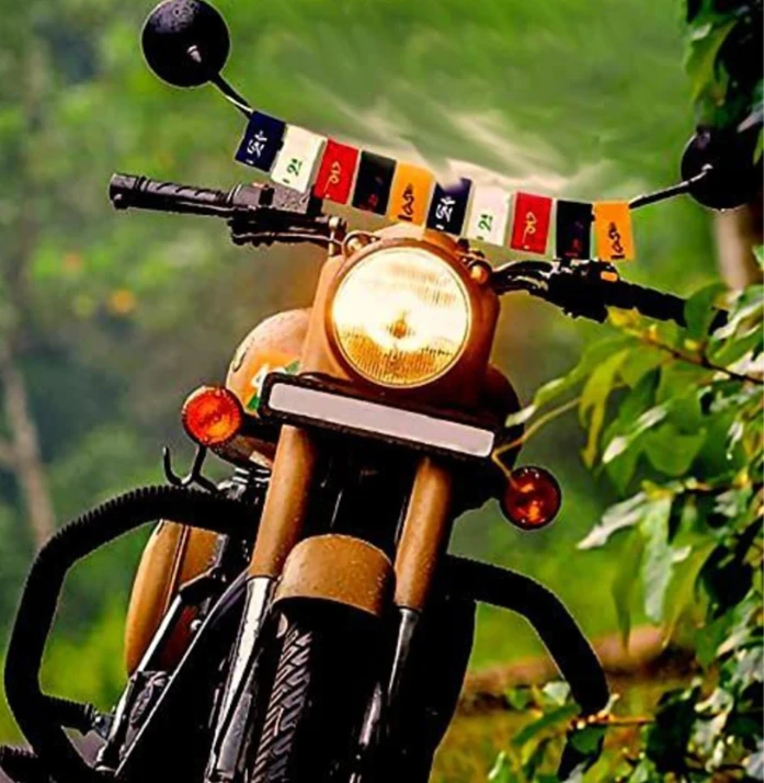 Multicolor Tibetan Prayer Flag Hanging for Bike Car Home Decor