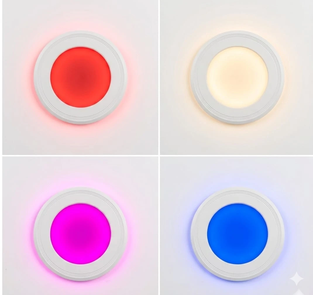 Round LED Concealed Panel Light | Ultra Slim Ceiling Recessed LED Downlight for Home, Office & Commercial Use