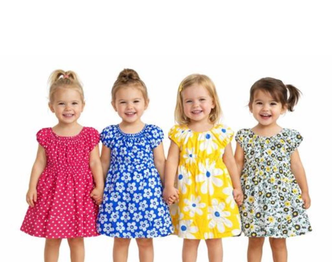baby girl cotton frock printed dresses combo pack of 4