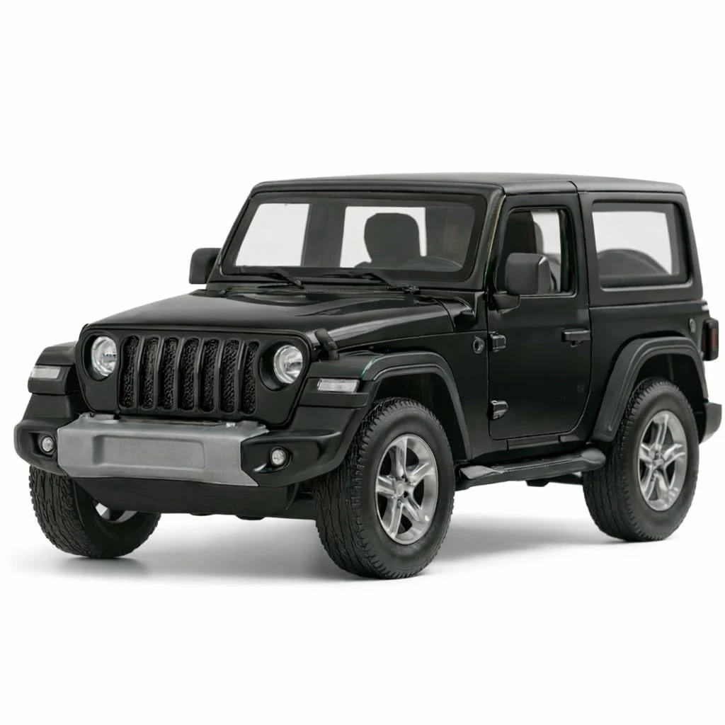 VALLY Thar 1:32 Die Cast Metal Model Pull Back Car Light & Sound, Openable Doors Toy (Black)
