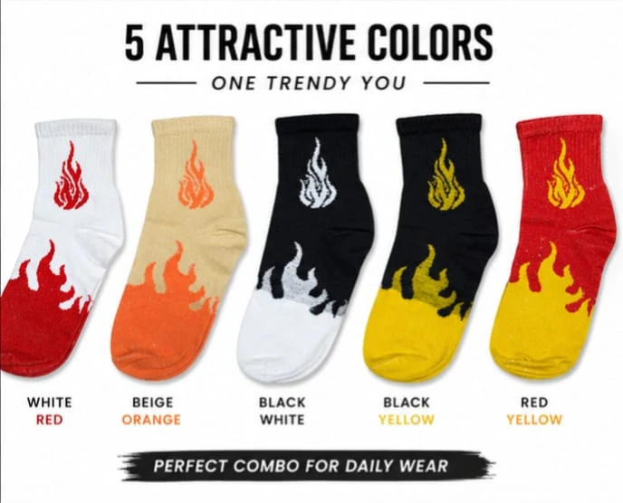 Cute Cartoon Eye Design Ankle Socks for Women & Girls | Pack of 5