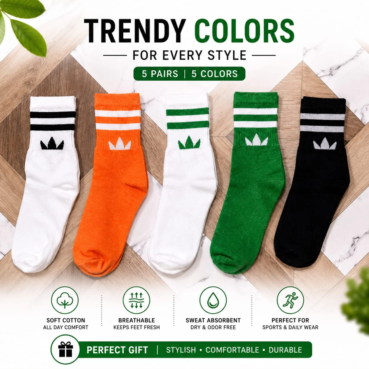 Cute Cartoon Eye Design Ankle Socks for Women & Girls