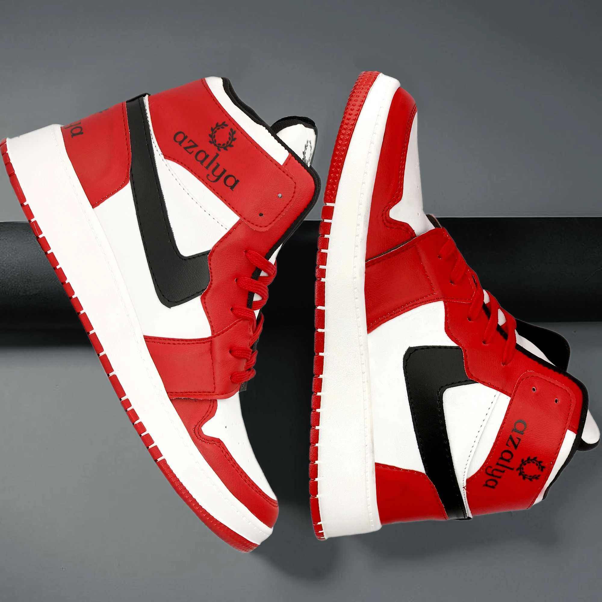 MJ High-Top Sneakers – Red  Premium Comfort & Street Style