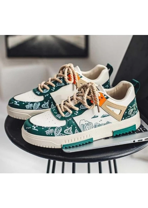 PEPSI High-Top Casual Sneakers – Green Stylish Comfort for Everyday Wear