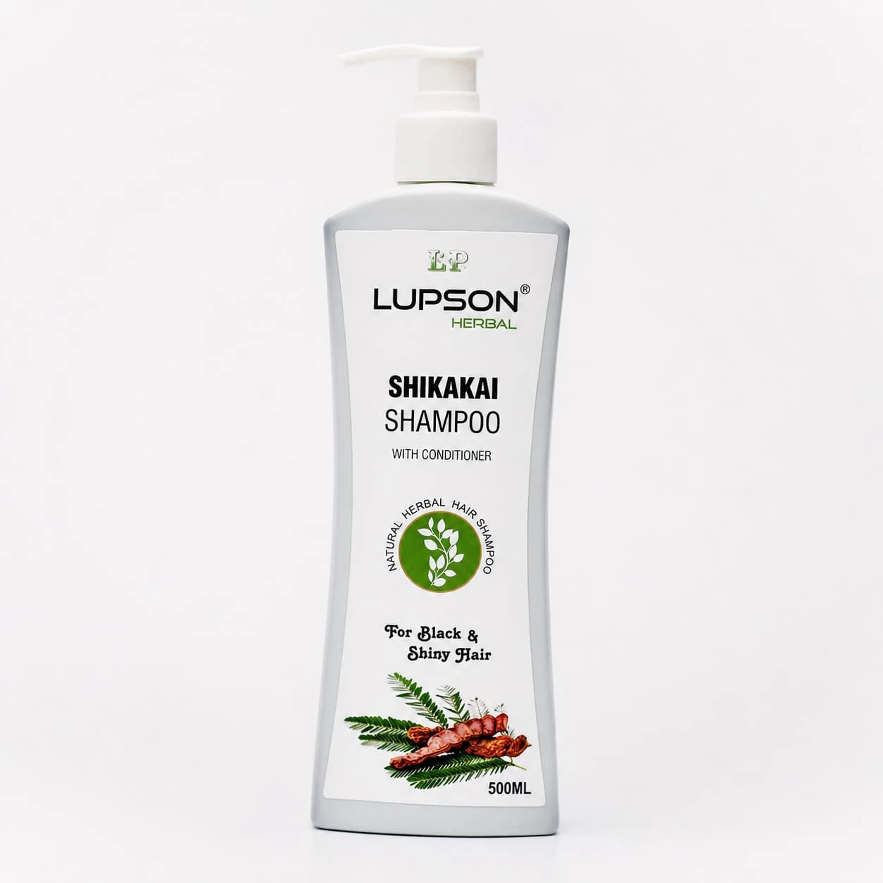 Herbal Shikakai Shampoo with Conditioner 500ml | Natural Hair Care Formula for Soft, Smooth & Shiny Hair | Daily Nourishing Cleanser for Men & Women