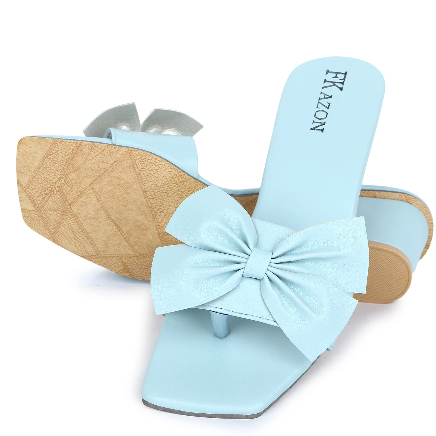 WOMEN FOOTWEAR SKY BLUE HEEL