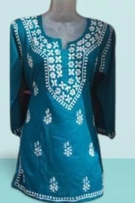 Womens Embroidered Full Sleeves Rayon Top.