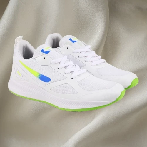 Men's Lightweight Athletic Running Shoes – White & Mint Green