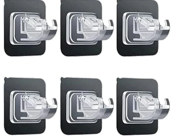Wishbone HOOK PIPE HOLDER Curtain Rod Brackets Fixing Holder Hook 6 (Pack of 6)