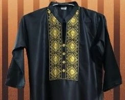 Ethnic Black Women's Embroidered Kurti.