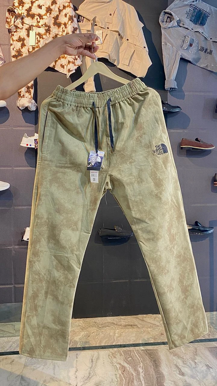 Men's Premium Olive Green Casual Track Pants | Regular Fit Cotton Blend Joggers with Elastic Waist & Drawstring | Comfortable Daily Wear Lower for Men
