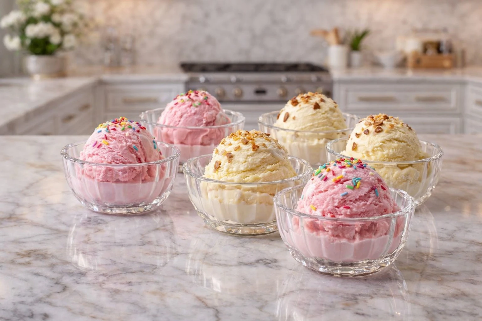 Premium Quality 150 ML Transparent Glass Ice Cream Bowl | Multipurpose Dessert Serving Bowl for Custard, Pudding, Fruits & Snacks (Set of 6)