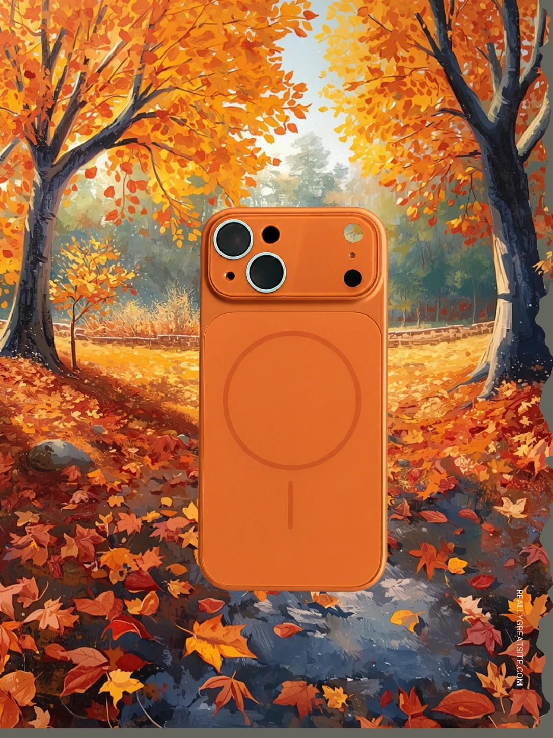 iphone 14 orange back cover