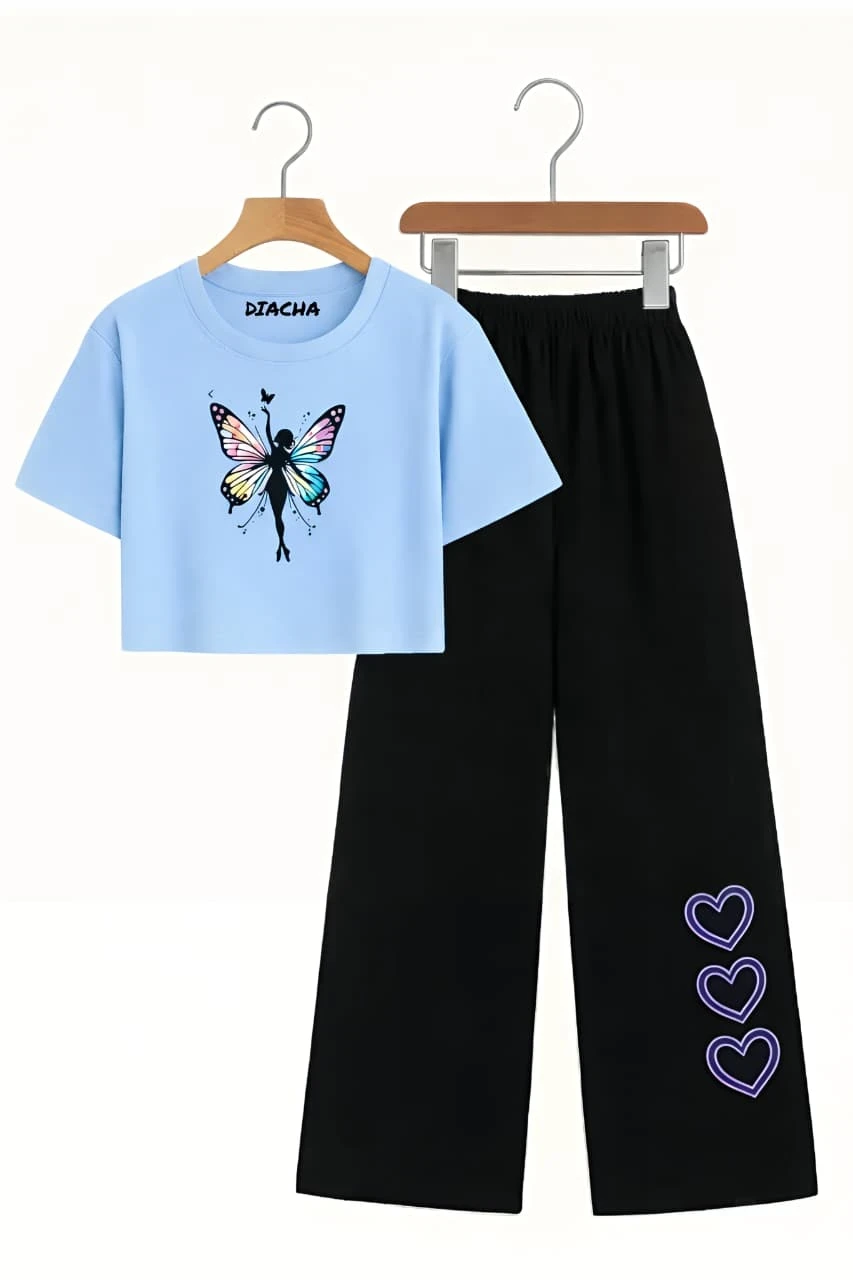 Girls crop top set