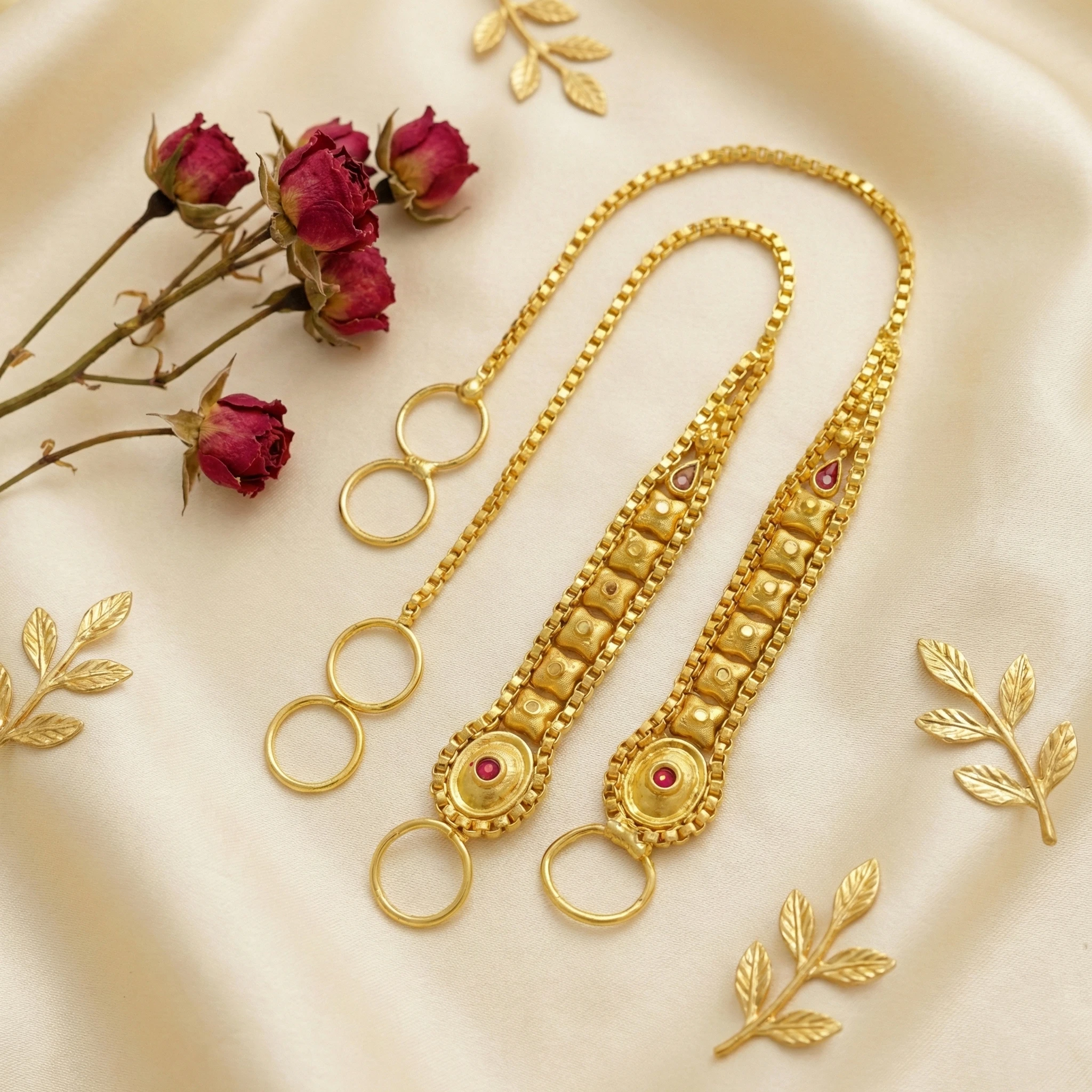 Micro Gold Plating Granted Plated Unique Design Kaansher , Kaanchain For Fancy Women