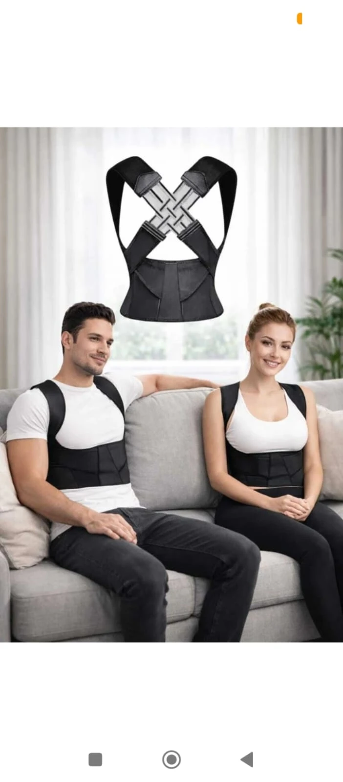 Adjustable Posture Corrector Belt for Men & Women | Back Support Shoulder Brace | Upper Back & Spine Support