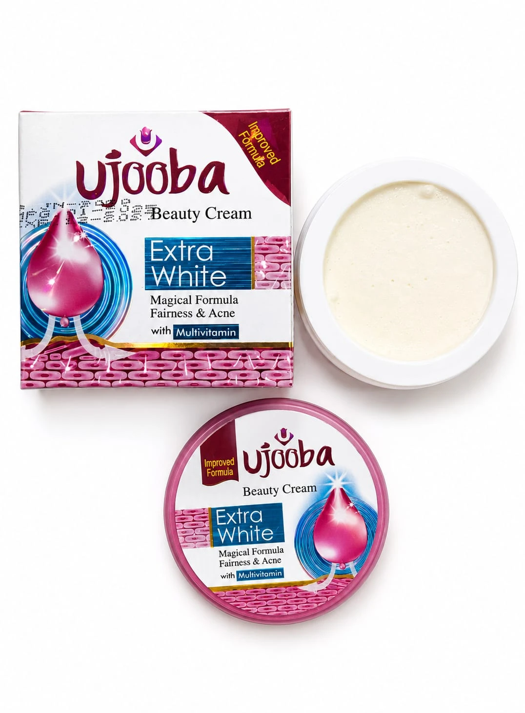 Ujooba Extra White Beauty Cream with Multivitamins | Daily Moisturizing Face Cream for Soft & Radiant Skin
