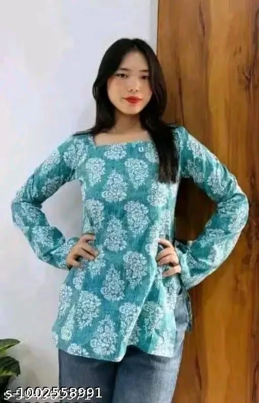 rayon printed kurti women and girl