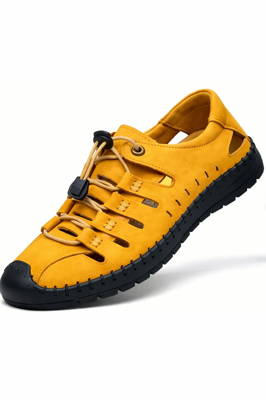 BK-4 Tan Roman Sandals for Men | Comfortable Casual Outdoor Walking Sandals