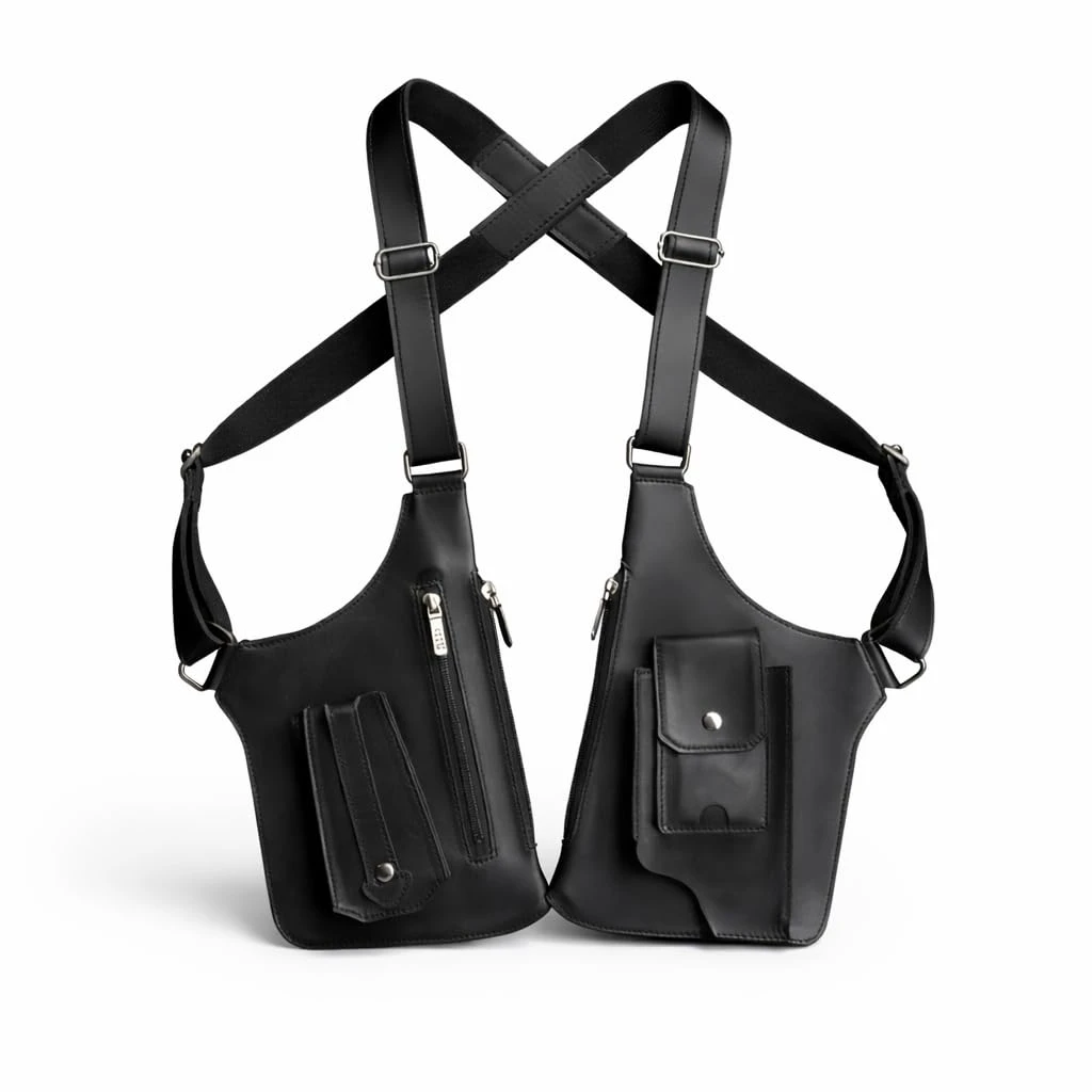 Men's Tactical Chest Sling Bag with Multi Pocket | Adjustable Crossbody Utility Bag