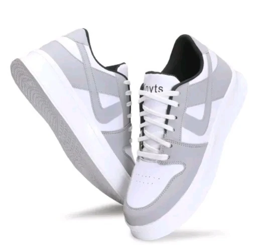 Dxumello RR White Canvas Shoes for Men & Boys | Lightweight Lace-Up Casual Sneakers