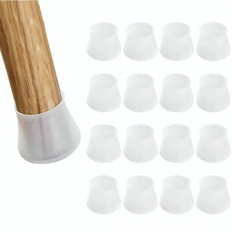 8 Pcs Silicone Chair Leg Floor Protector cap chair foot cover anti scratch Table Legs (Furniture Accessories, Silicone)