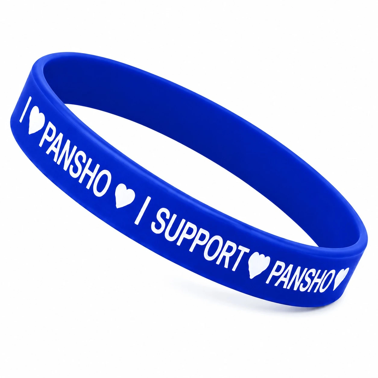 Pansho Friendship Silicone Bands for Girls Boys- Happy Friendship Day Wrist Bands (Blue & Red)