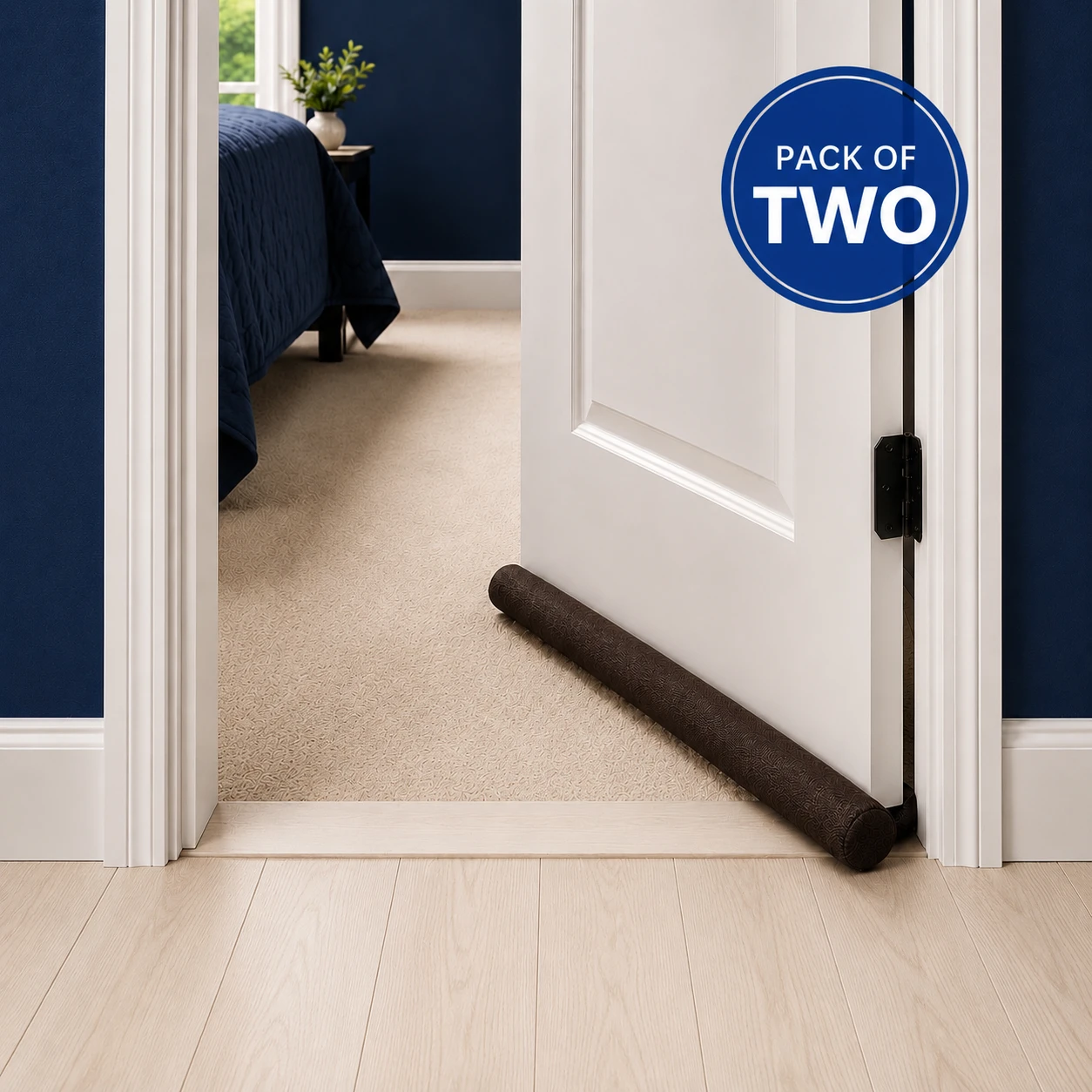 Door Draft Guard Twin Door Bottom Seal Stopper | Pack of 2