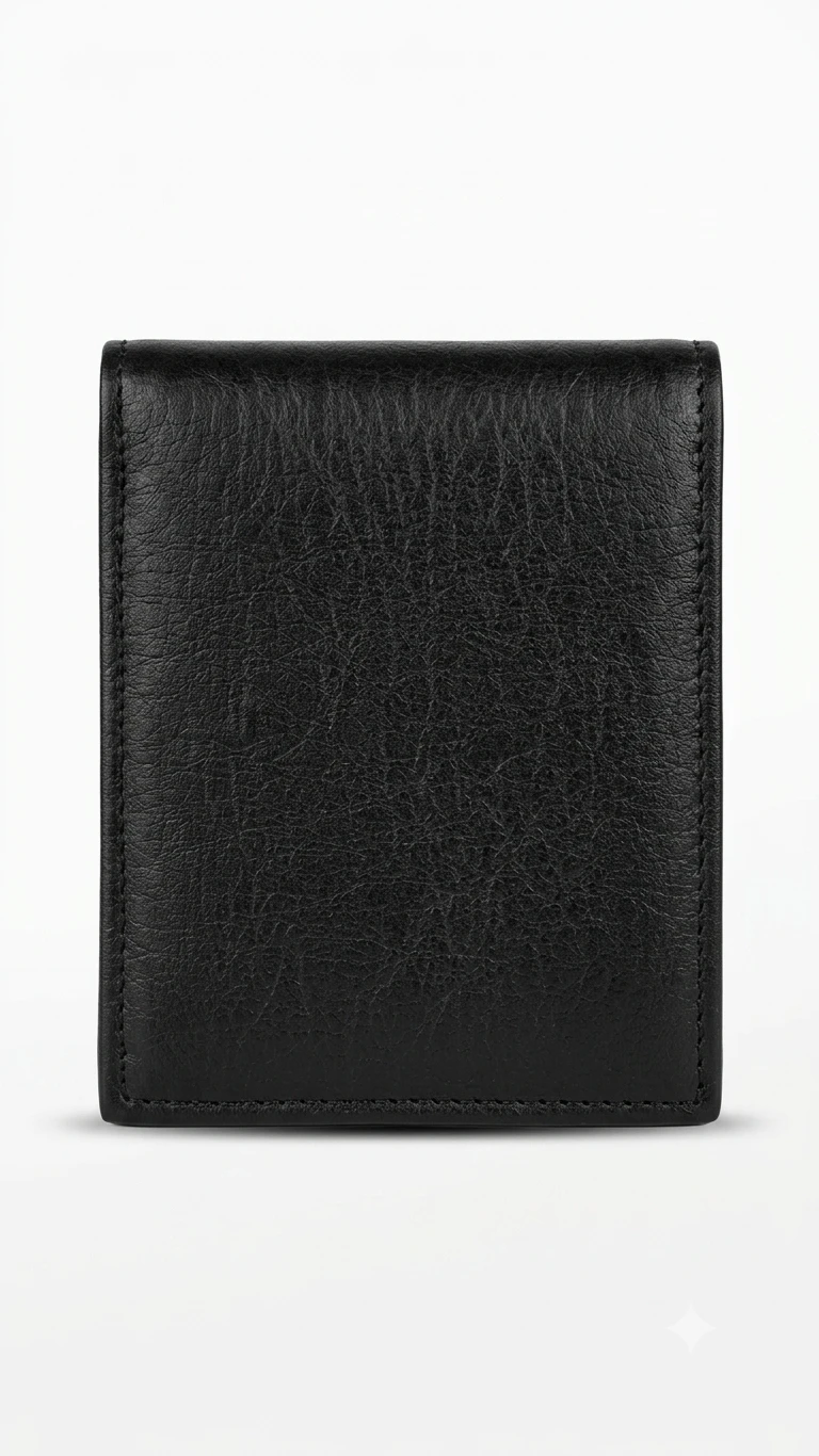Leather Wallet for Men | Premium Black Stylish Wallet with Compact Design & Multiple Card Storage