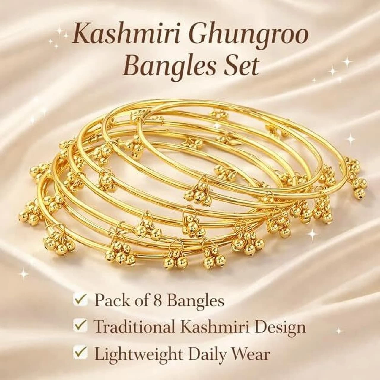 kashmiri bangles and zeba bangles pack of 8