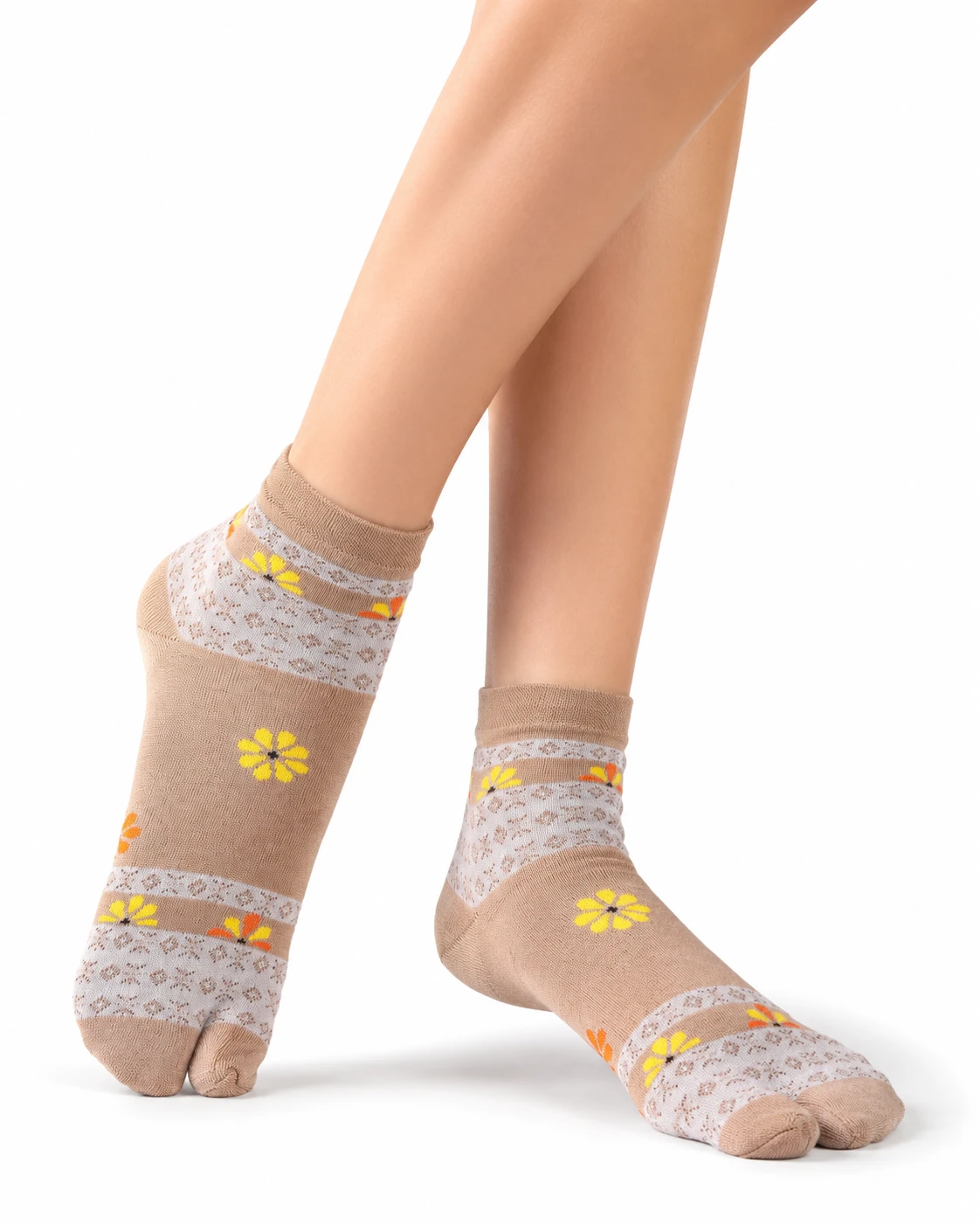 Women Stylish Floral Ankle Socks | Soft Cotton Blend Printed Socks for Girls & Ladies | Comfortable Daily Wear Socks | Combo of 3