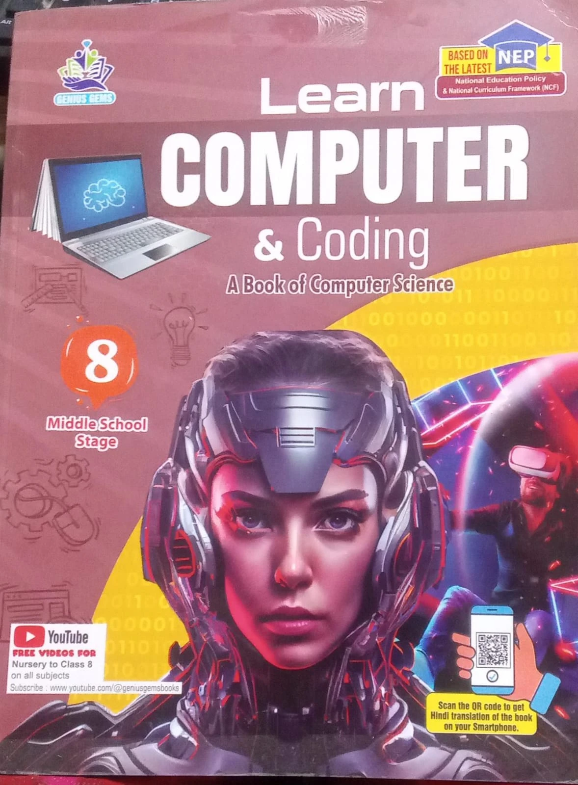 LEARN COMPUTER & CODING A BOOK OF COMPUTER SCIENCE CLASS 8