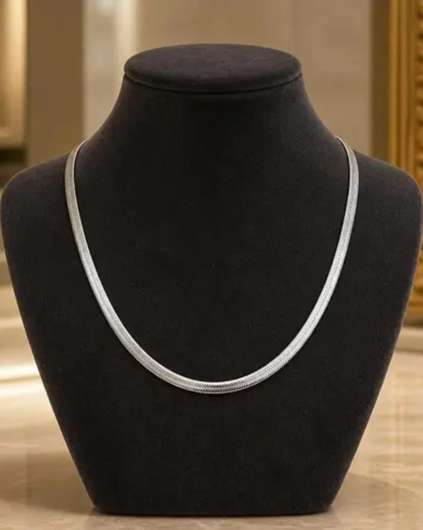 Elegant Silver Chain Necklace for Women