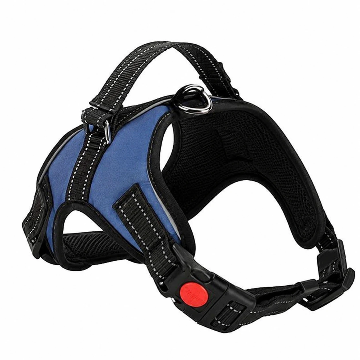 CottonCat No Pull Dog Harness ExtraLarge – Adjustable Reflective Vest Harness with Easy Control Handle & No Choke Design – Blue
