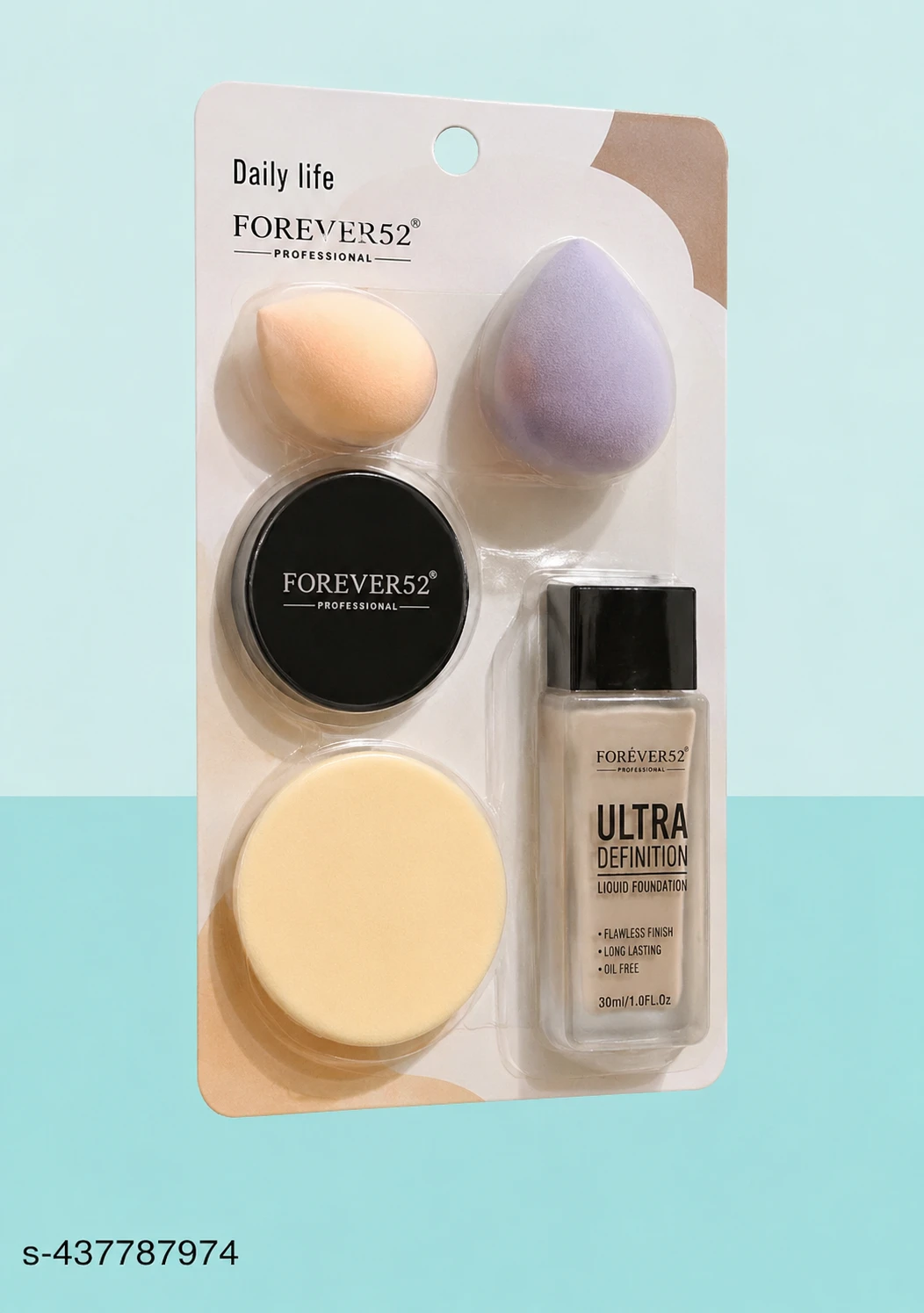 Morbee Makeup Sponge & Puff Set & Cleanser | Premium Beauty Kit | Soft Sponges (Pack of 5) v8