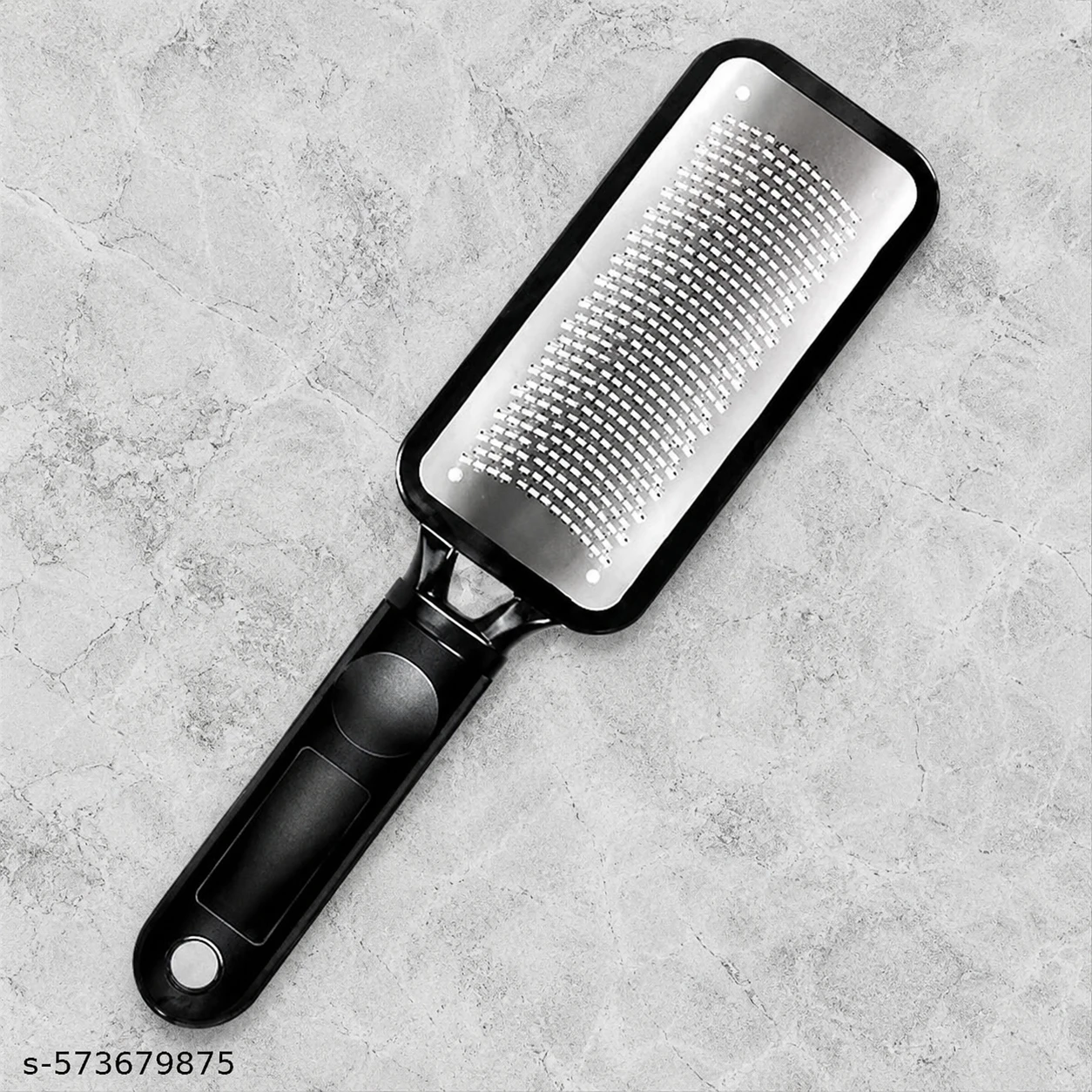 Professional Stainless Steel Foot File, Coarse Pedicure Rasp, Black Handle b2