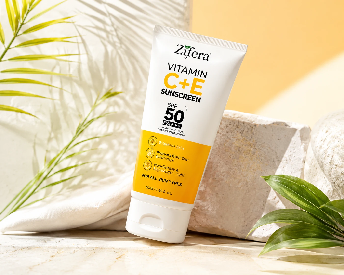 Zifera Vitamin C + E Sunscreen SPF 50