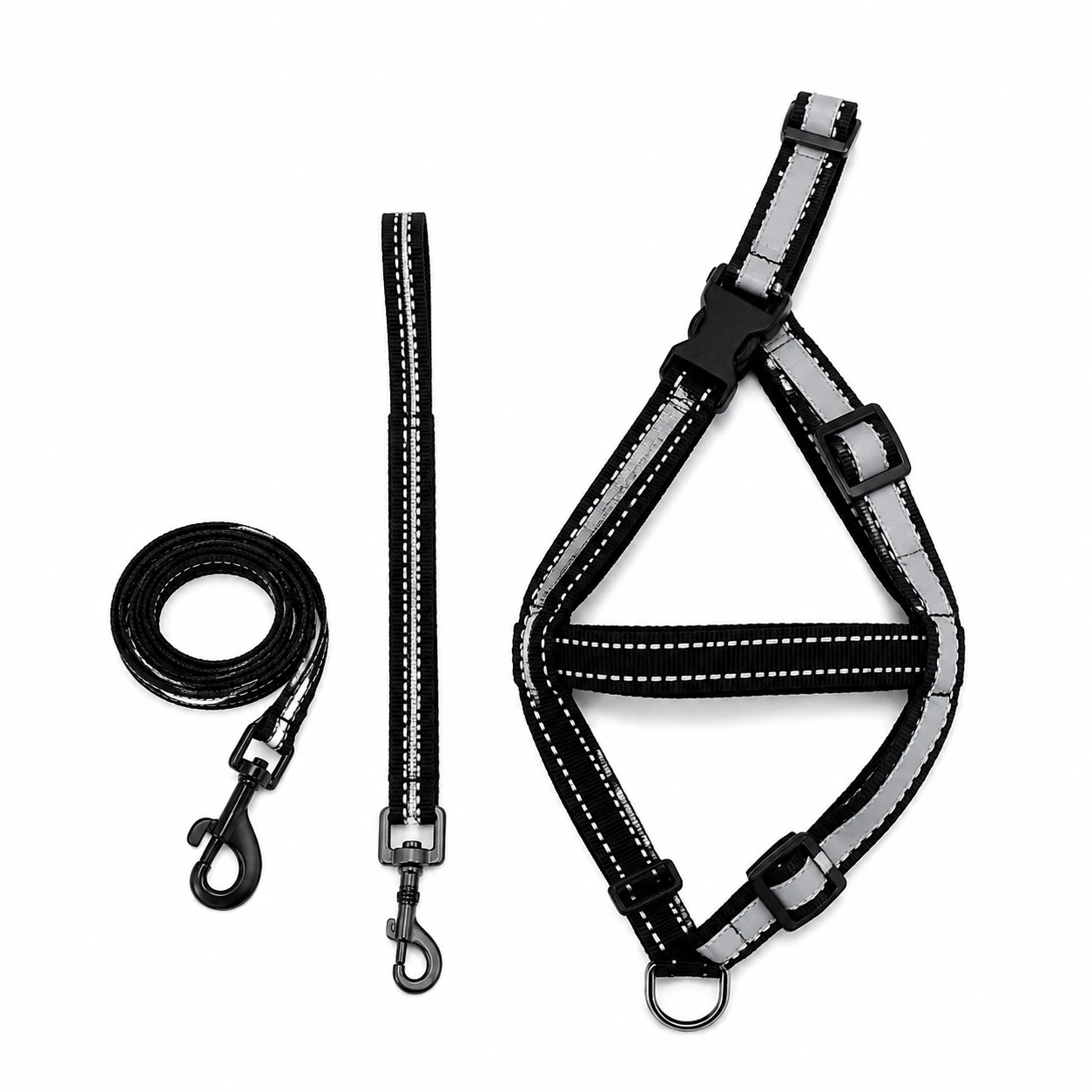 Diamond X-Small Reflecting Harness Belt Collar for Sweet Small Puppy