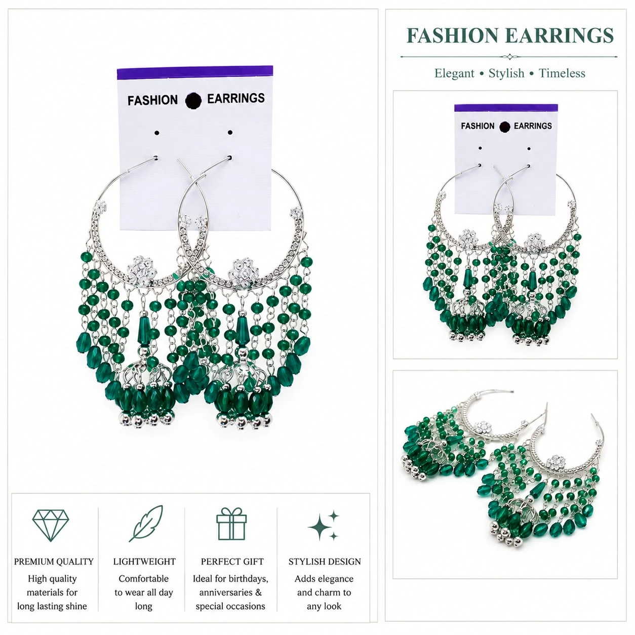 Fashion Earrings Stylish Designer Lightweight Earrings for Women & Girls | Trendy Party Wear Jewellery