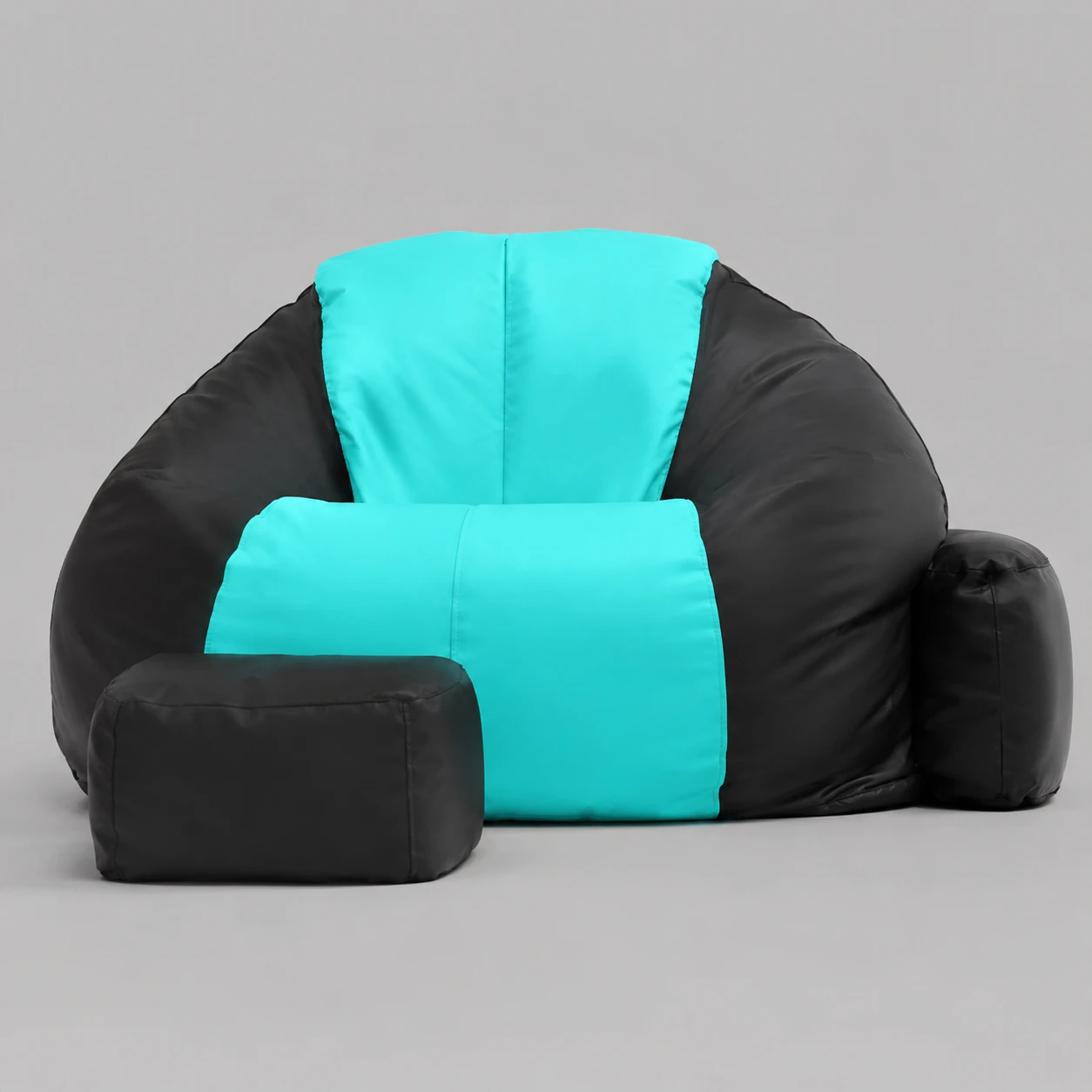 Xieans teal black 4xl bean bag cover only