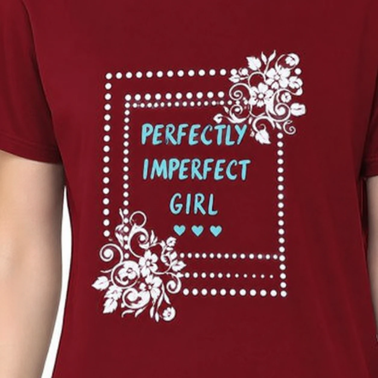 Printed Round Neck Women long combo t-shirt